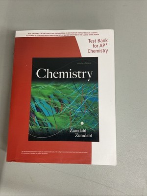 Test Bank for AP Chemistry, Ninth Edition, Author Is Steven S. Zumdahl