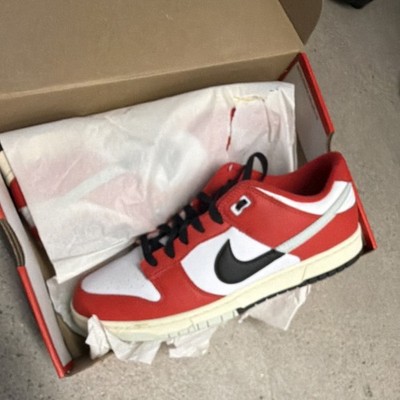 Nike Dunk Low Split ''Chicago'' Men s Leather Low Top Sneakers DZ2536-600
