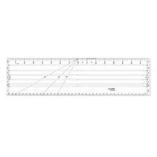 Clear Plastic Zero Centering Ruler, Sewing & Quilting Ruler