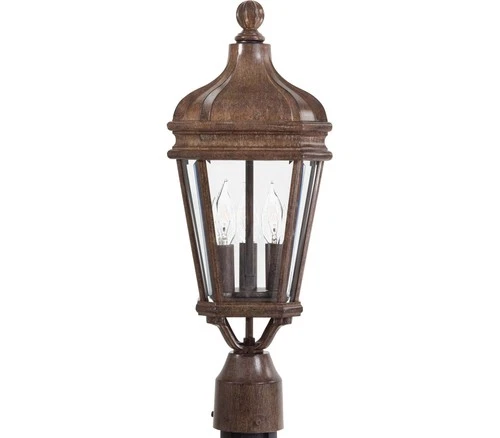 Minka Lavery Harrison, 3-Light Outdoor Post, 120 Total Watts, Vintage Rust - Picture 1 of 1