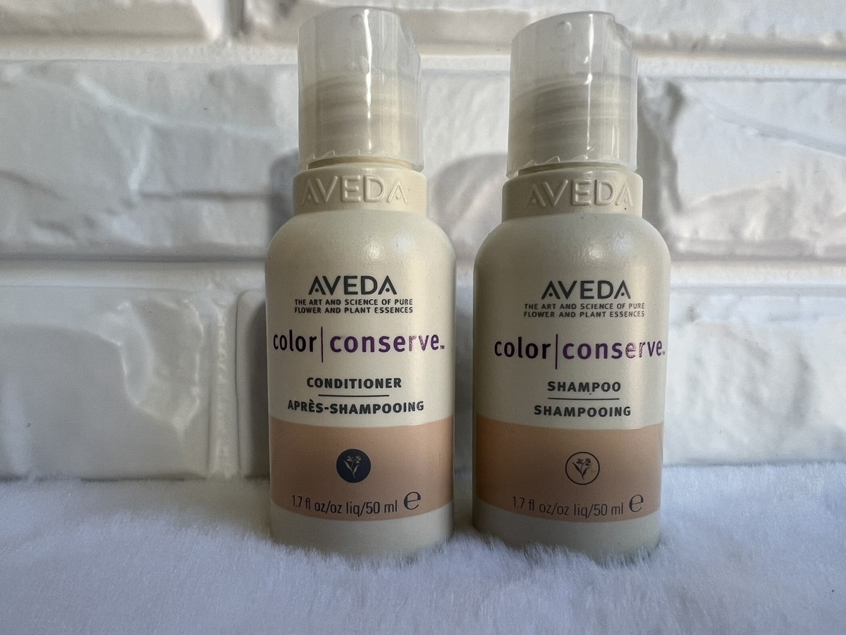 2 Aveda Color Conserve Shampoo and Conditioner 1.7 Oz 50ml Each