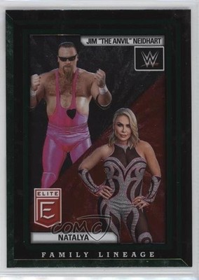 2023 Donruss Elite WWE Family Lineage Green The Anvil Natalya Jim Neidhart 5i3