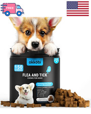 Flea and Tick Prevention for Dogs Chewable, 150 Chews - Flea Tick Control - Ve
