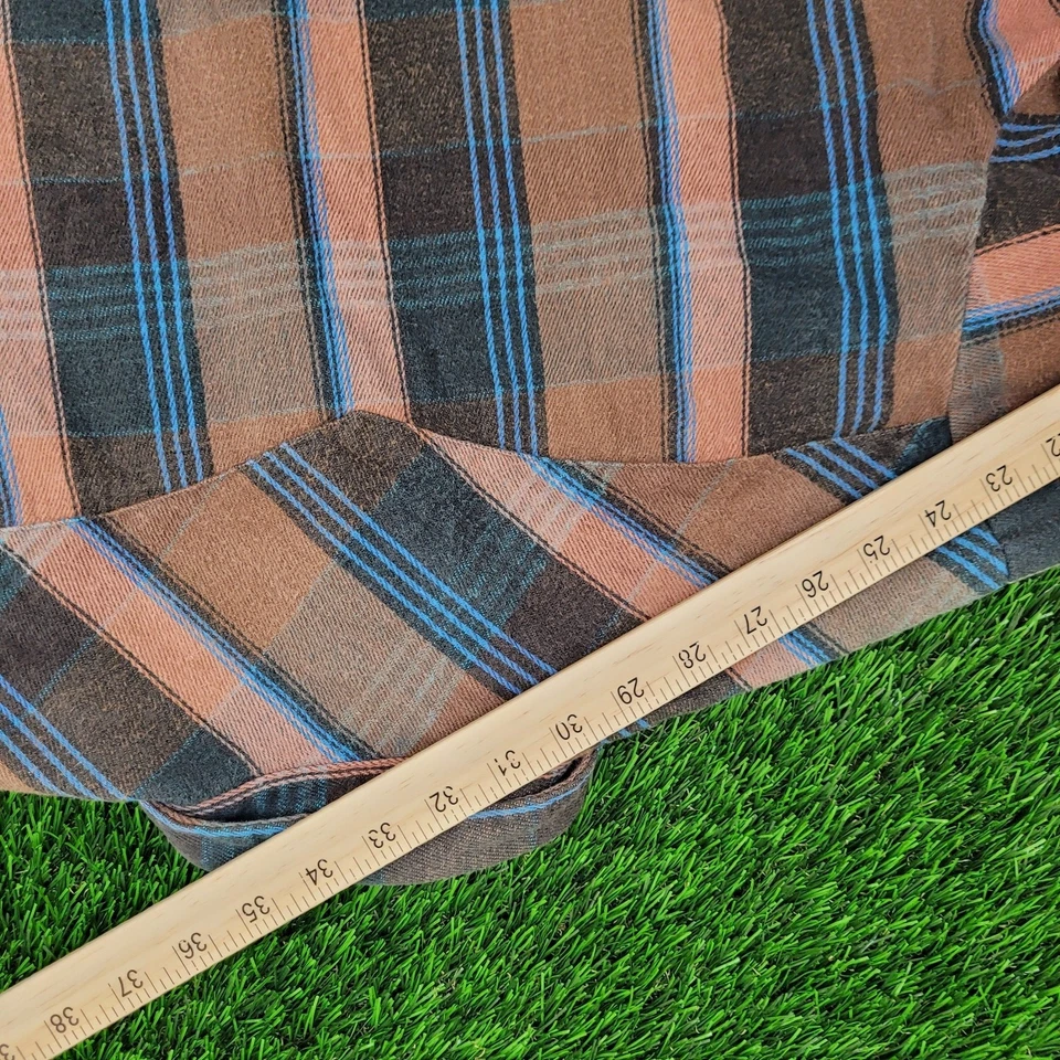 Camisa a Presión Western Vintage Años 80 Ely-Cattleman Cuadros XL 23x29 Yugo Foto 4 de 4