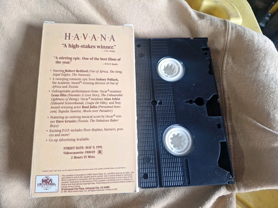Havana - 1991 Screener Full Length Promo VHS - Robert Redford - Rare HTF - Image 2 of 3