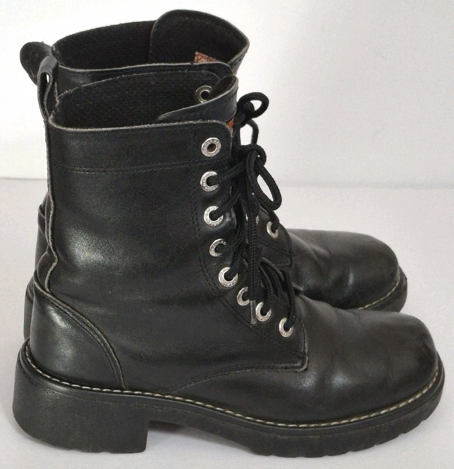 Harley-Davidson Motorcycle Liberator 81090 Black FG 6' Tie Bootie