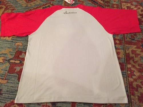 DALE EARNHARDT NASCAR NO 8 JERSEY CHASE AUTHENTICS BUDWEISER RED SIZE L Vintage - Picture 6 of 9