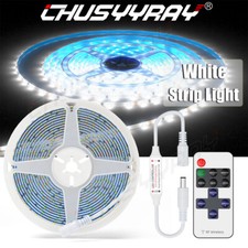 12V 16.4FT COOL WHITE LED 3528 SMD FLEXIBLE WIRE STRIP LIGHT ROPE WATERPROOF US