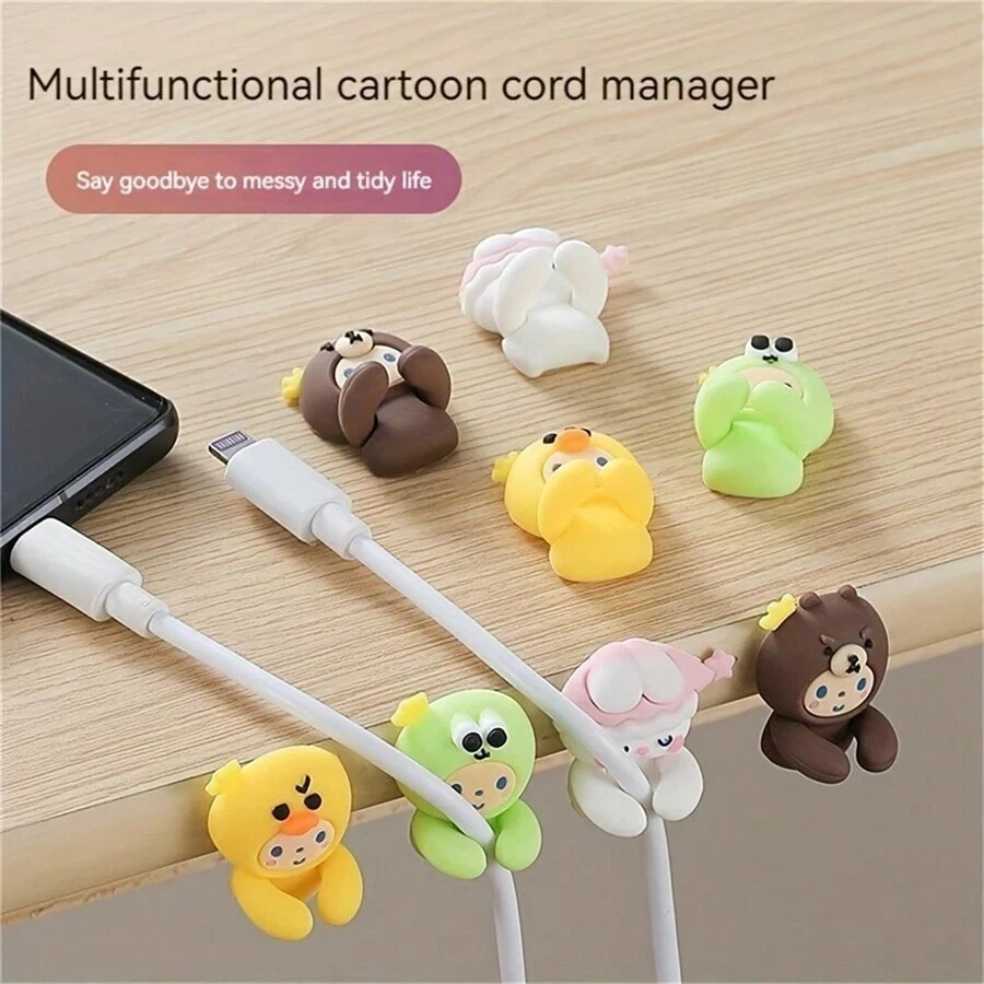 Cute Punch-Free Cable Clips Cord Organizer Cable Management Desk Organizer 2pcs - Image 2 of 4