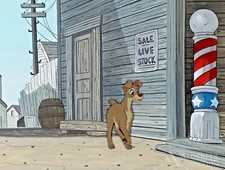 Walt Disney Original Production Cel, Lady and the Tramp - Framed Authentic