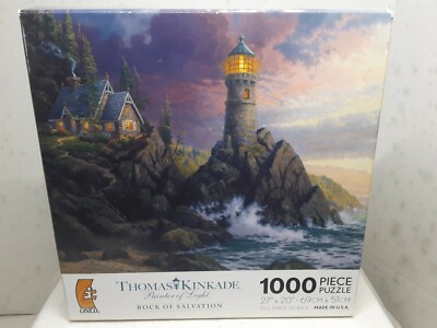 Ceaco- Thomas Kinkade "Rock of Salvation" Jigsaw Puzzle - 1000 Piece ...