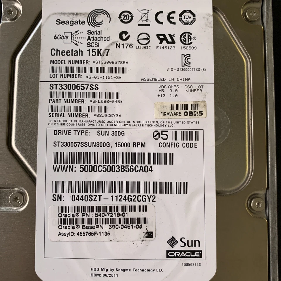 Seagate ST3300657SS 300GB 15K RPM 3.5" SAS HDD 9FL066 Cheetah 15K.7 - Image 4 of 4