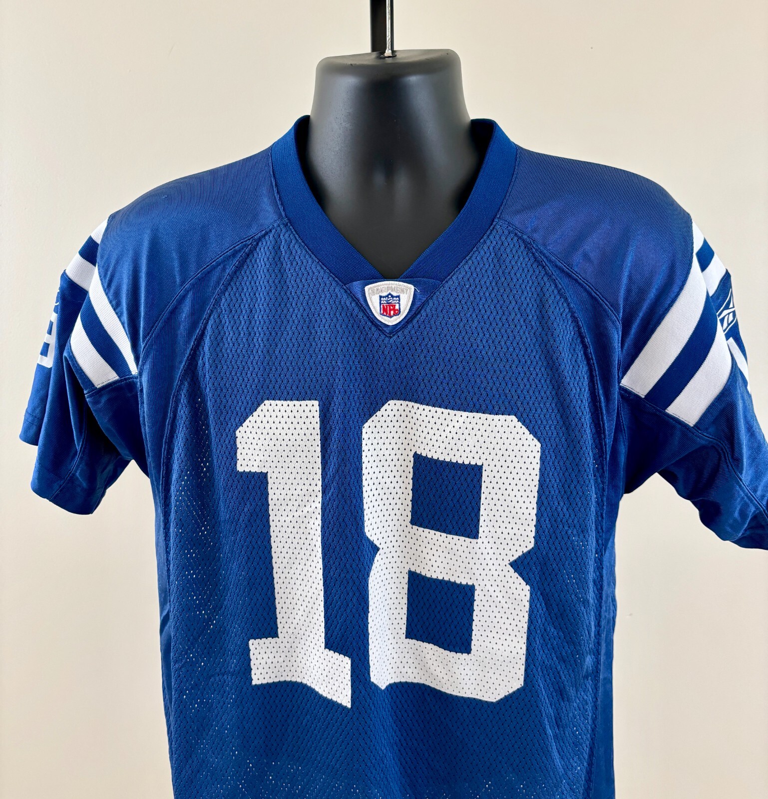 PEYTON MANNING #18 Indianapolis Colts Youth XL Reebok Authentic NFL Jersey EXC thumbnail 2