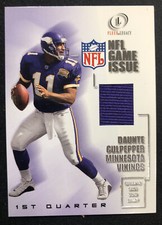 2001 Fleer Legacy Daunte Culpepper Game worn patch card - ENN Cards