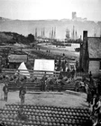 New 11x14 Civil War Photo: Transport Ship and Ordnance at City Point, Virginia