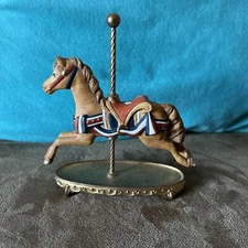 Vintage Franklin Mint World Of Carousel Horses Stars And Stripes
