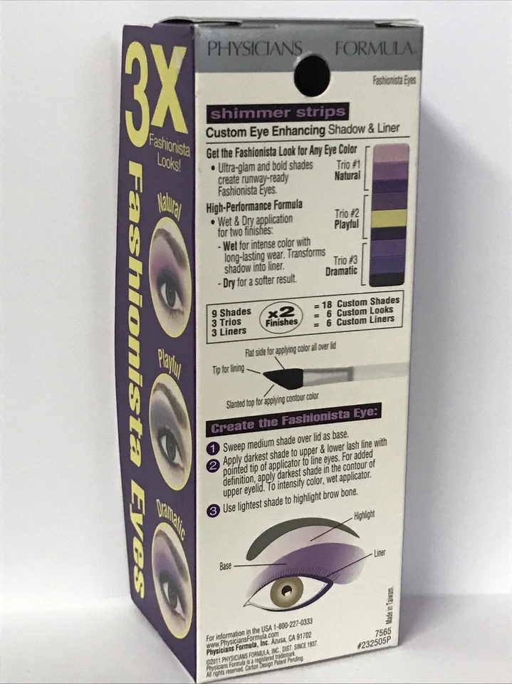 Physicians Formula Shimmer Strips Shadow & Liner Fashionista Eyes (7565) - Image 3 of 4
