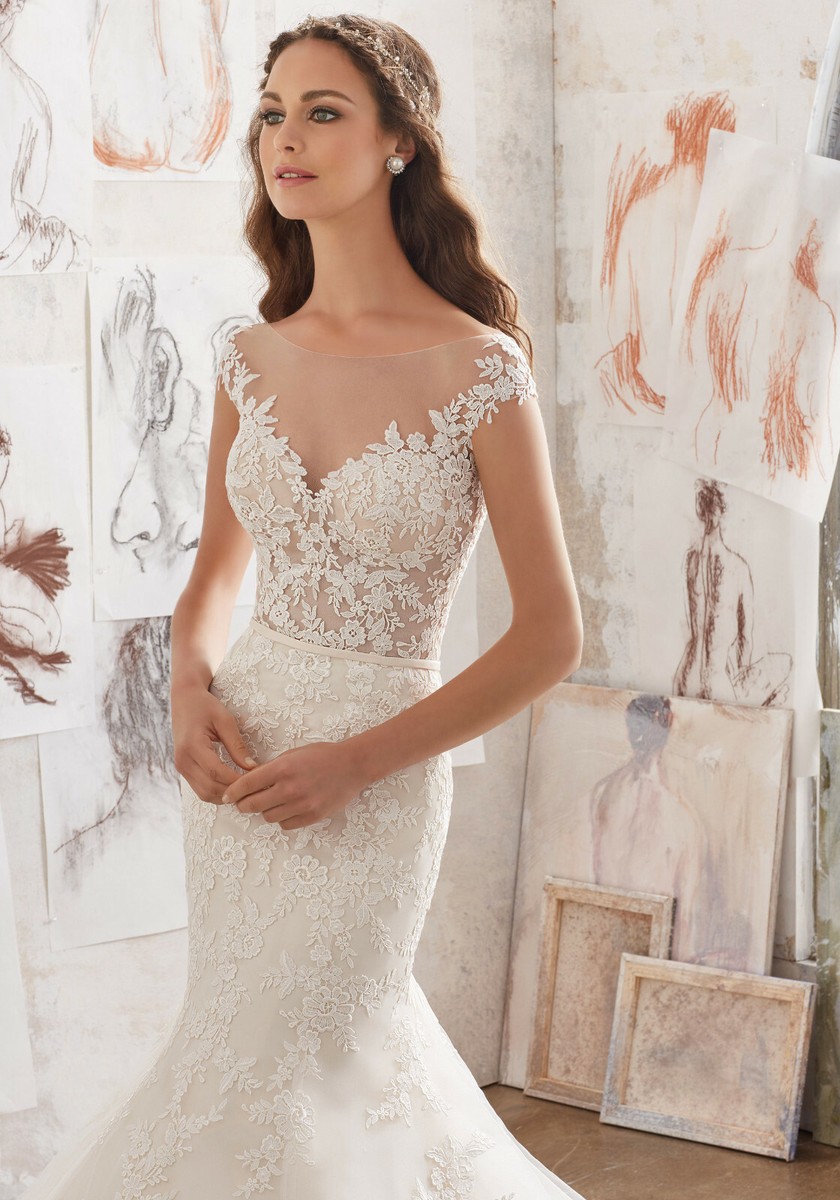 Blu Morilee Bridal 5509 Martha Wedding Dress Mermaid Fit Flare