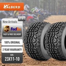 Set 2 6Ply 23x11-10 UTV ATV Tires 6PR 23x11x10 All Terrain Non-Directional Tread