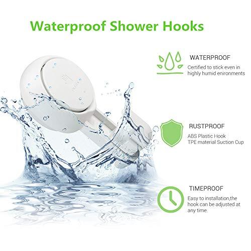 Ganchos de ventosas para ducha reutilizables impermeables PACK 2 ganchos de ventosa reutilizables - Imagen 6 de 6