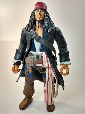 Pirates of the Caribbean Jack Sparrow 7-Inch Action Figure With Coat By Zizzle