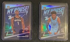 2019-20 Panini Optic ZION WILLIAMSON + JA MORANT My House Silver Prizm Rookies!