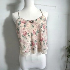 La Senza vintage cami floral coquette pastel cottagecore M