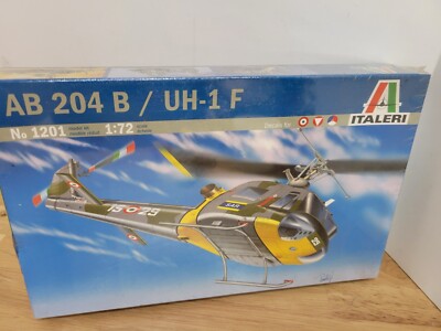 1/72 Italeri AB 204 UH-1F Helicopter no. 1201 Model NEW SEALED