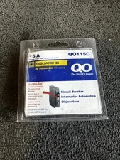 Circuit Breaker QO115C - SQUARE D BY SCHNEIDER ELECTRIC 15A SINGLE POLE 3B