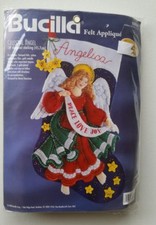 Bucilla Felt Applique Celestial Angel 18" Christmas Stocking Kit 83956 NEW