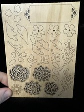 Stampin Up Paper Pumpkin Wood Floral Embellishments