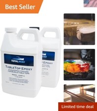 Table Top Epoxy Resin Kit - 1 Gallon Crystal Clear Epoxy with High Gloss  Se...