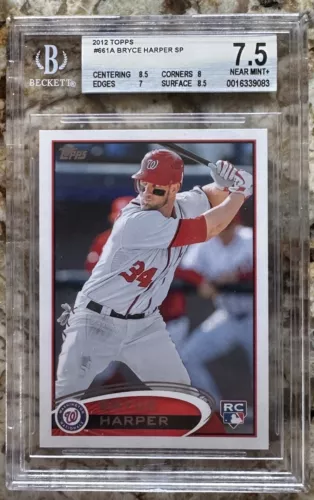 2012 Topps Bryce Harper #661A SP RC BGS 7.5