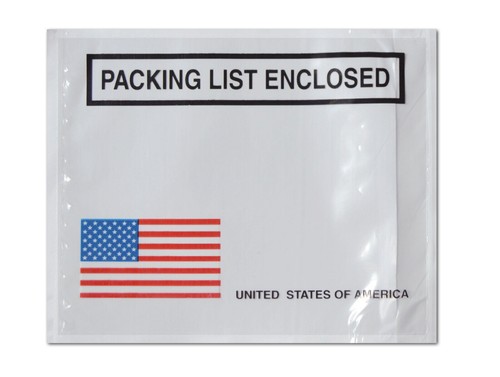 Packing List Pouches Shipping Label Panel/Full Face Enclosed Envelopes Adhesive - Picture 2 of 6