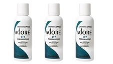 BL Adore Semi-Permanent Haircolor 117 Aquamarine 4oz X 3 Counts