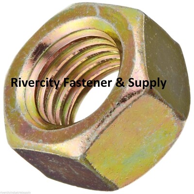 (1) 1-8 Grade 8 Left Hand / Reverse Thread Nut 1x8 Nut 1 inch