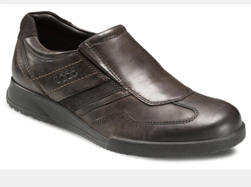 Scarpe ECCO Transporter in pelle marrone scuro taglia 12 UK