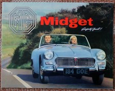 MG Midget 1963 fold out brochure showroom fresh see large photos