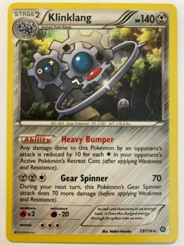 Klinklang 73/114 Steam Siege Holo Rare Near Mint NM Pokemon DNA GAMES