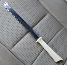 VTG Stainless Quikut Quikkle Carving Chefs Bread Knife Plastic Handle 10" Blade