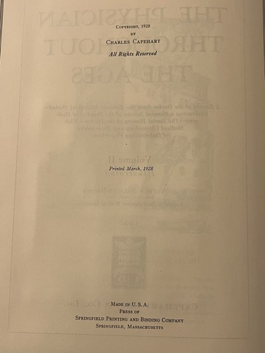The Physician Throughout The Ages Volumes 1 & 2 1928 Hardback Books - Picture 15 of 23