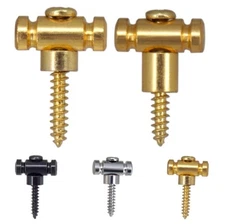 2Pcs Guitar Roller String Trees Retainer With Screws For Electric Guitars Parts
