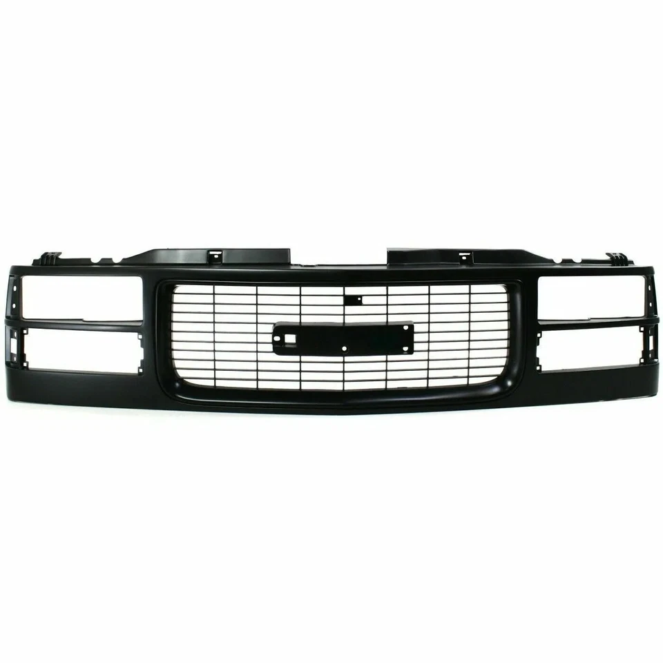 New Front Grille Black Shell and Insert Fits 1994-2000 GMC K1500 K2500 Yukon Foto 2 de 4