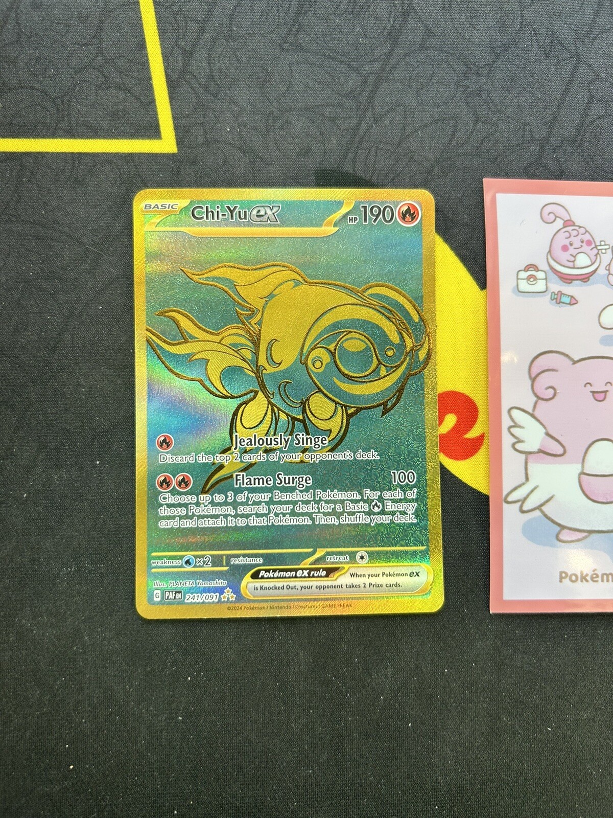 Pokémon Card Chi-Yu ex 241/091 Paldean Fates Holo Hyper Rare 317💎NM💎