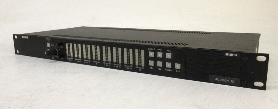 Monitor de audio digital Marshall AR-DM1-B 16 canales, ARDM-HDSDI ARDM-AA-2OUT AES-XLR Foto 3 de 4