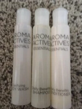 Aroma Actives Essentials - Body Wash, Shampoo & Conditioner - Travel Size