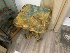 Bellissimo Tavolino  Putto con ripiano in marmo 50x50xh58.