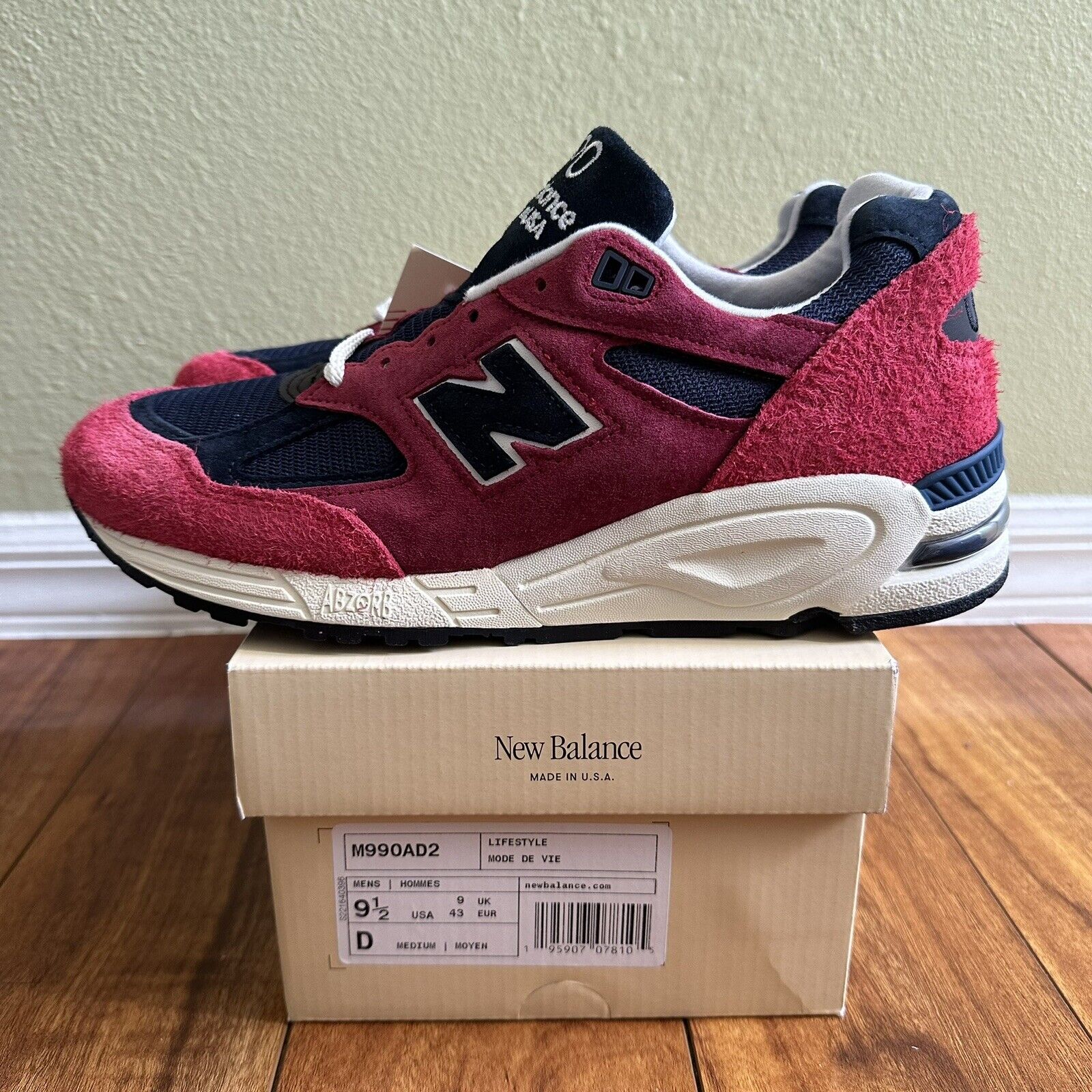 new balance M990v2 M990AD2 US9 27cm