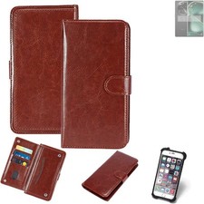 Case For Oppo Find X6 Pro Brown Protective Flip Cover Folding Bag Book Cell Phon