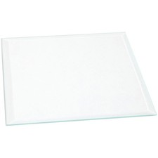 Plymor 5" Square, 3mm Thick Beveled Clear Glass